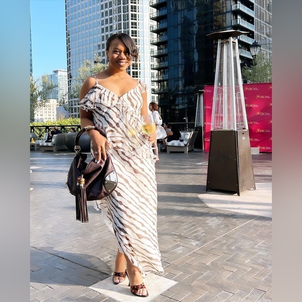 Women's Ruffle Ankle Length Dress - Future Collective™ with Jenee Naylor​ - Picture 6 of 8